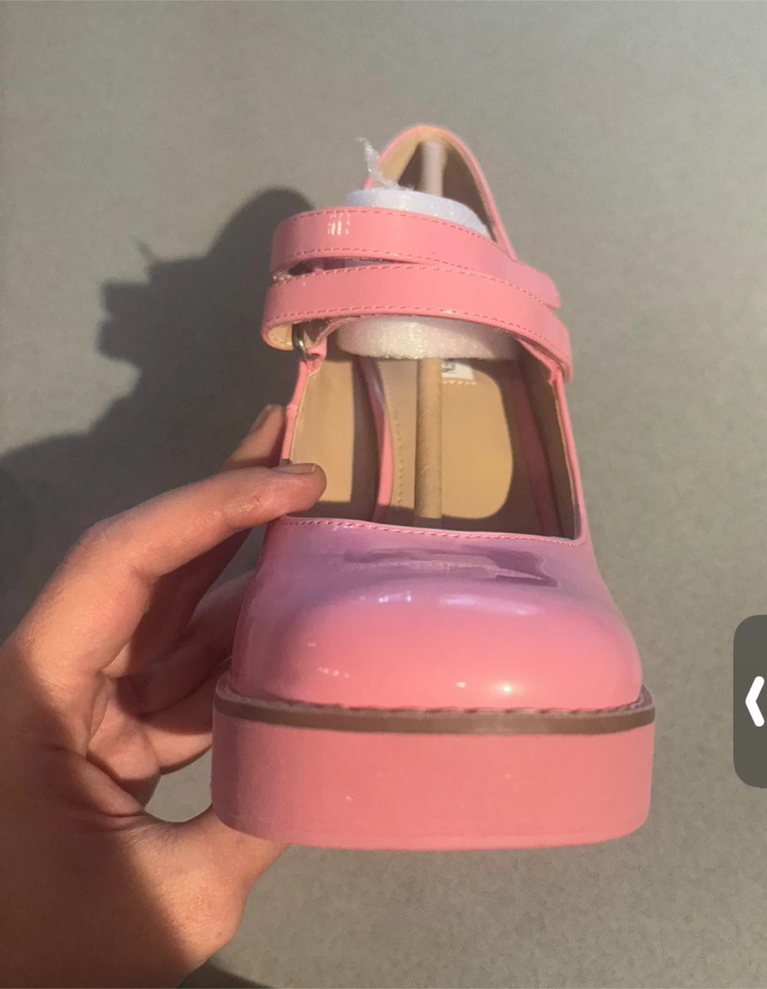 Steve Madden Pink Patent Platform Heels, Size 8 - photo 3