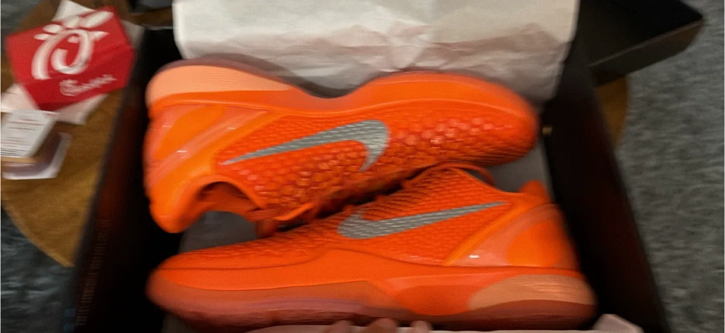 Nike Kobe 6 Protro Orange Peel Size 11.5 image indicator(2)
