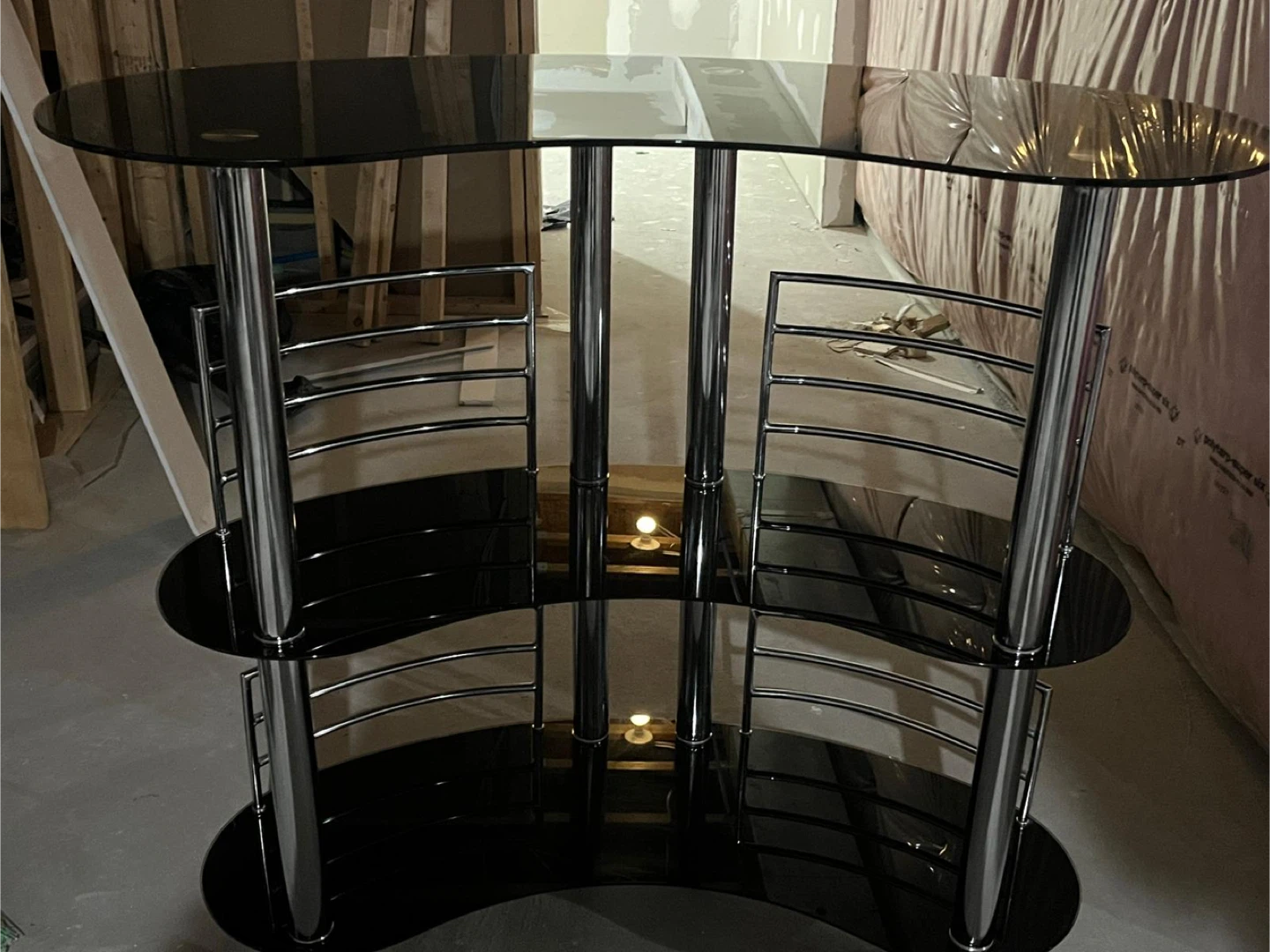 Black Bar Table with 4 bar chairs - photo 2
