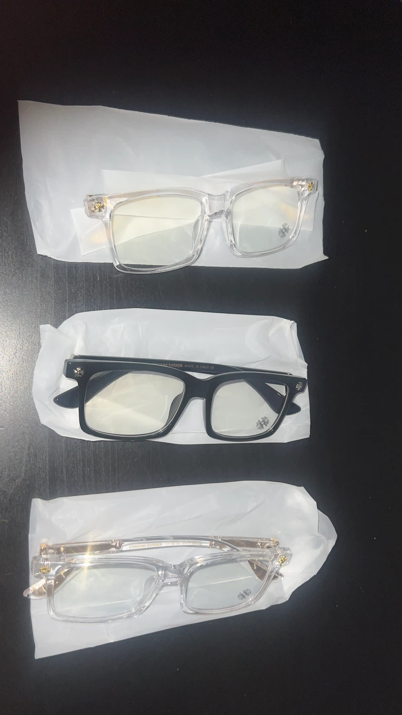 Chrome Hearts Glasses - Clear & Black