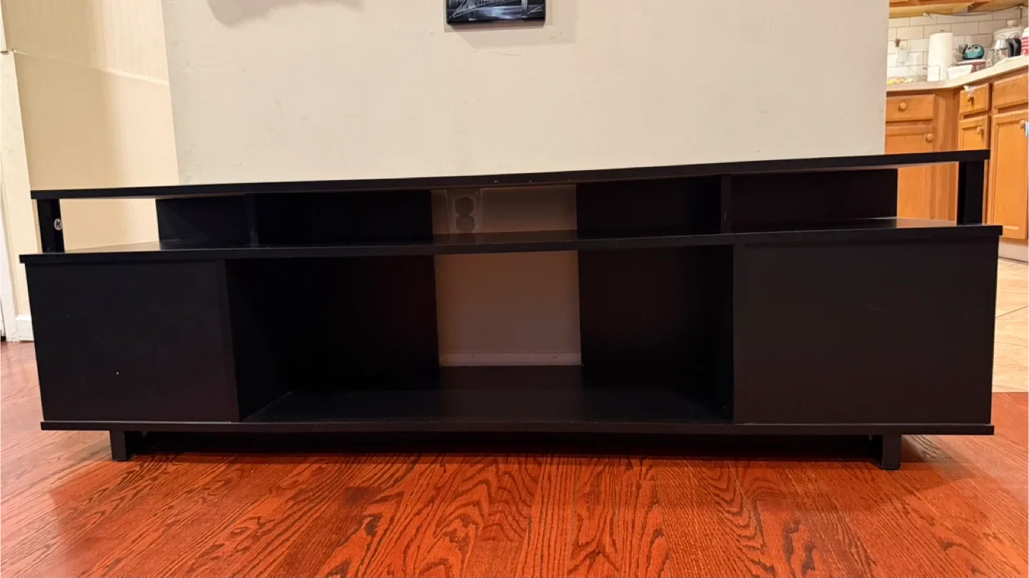 Black TV Stand Entertainment Center