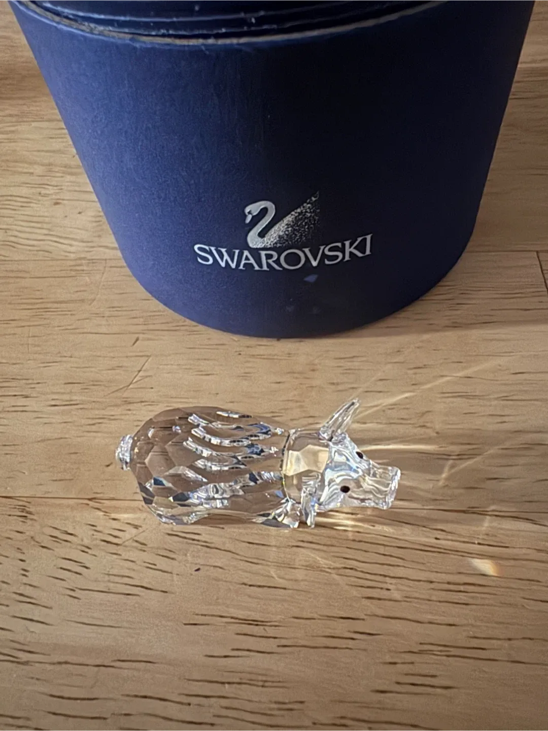 Swarovski mini Crystal Pig with Box