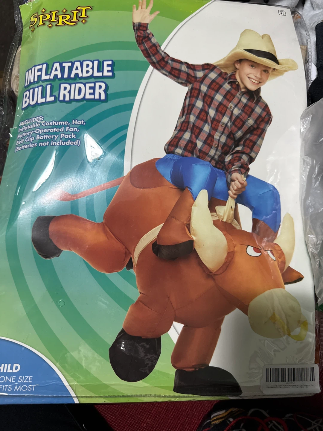 Spirit Inflatable Bull Rider Costume - Child Size