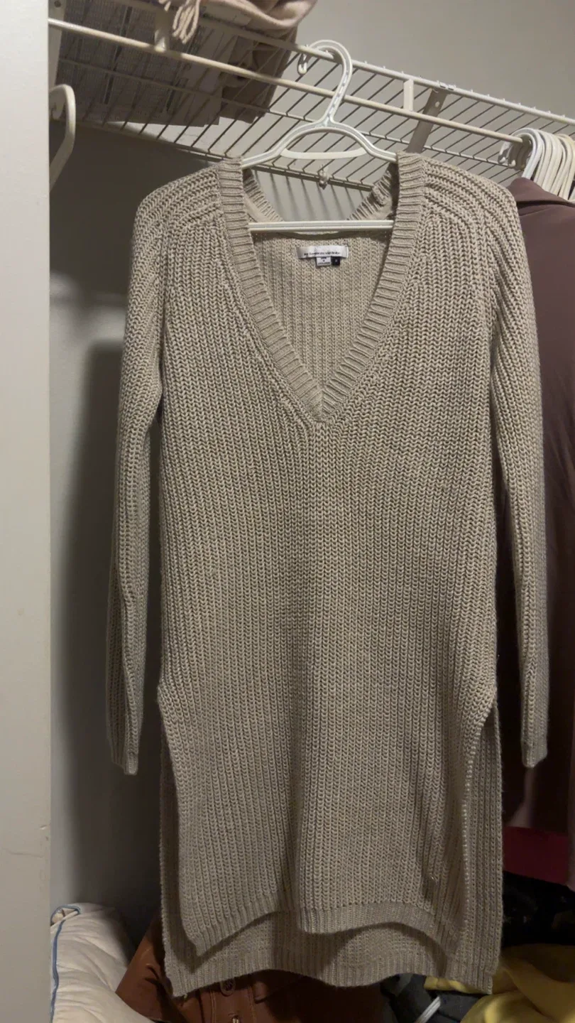 My Favourite Shop Beige Knit Dress - Size S