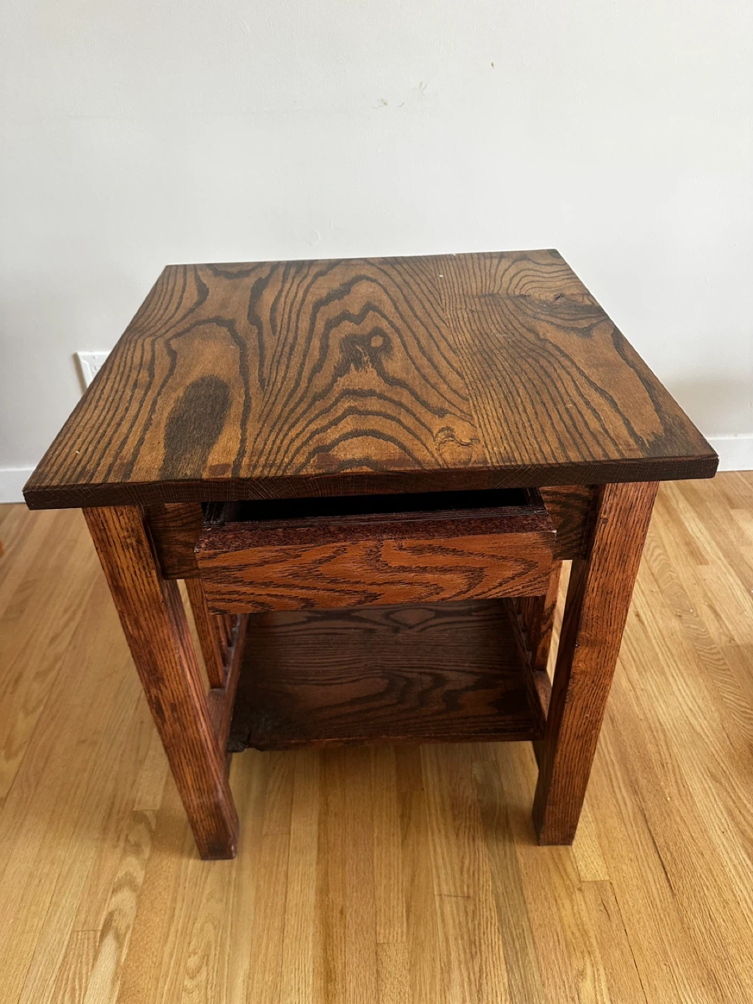 Wooden Side Table with Drawer