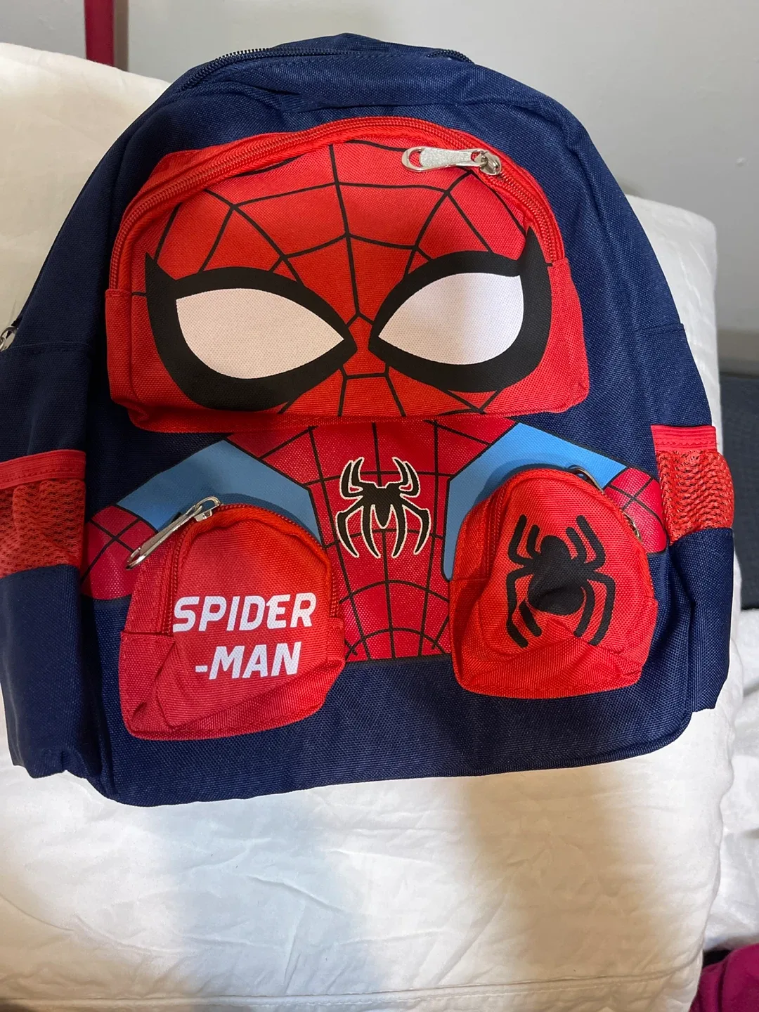 NEW- Spiderman Kids Backpack , 13x10 inches image indicator(2)