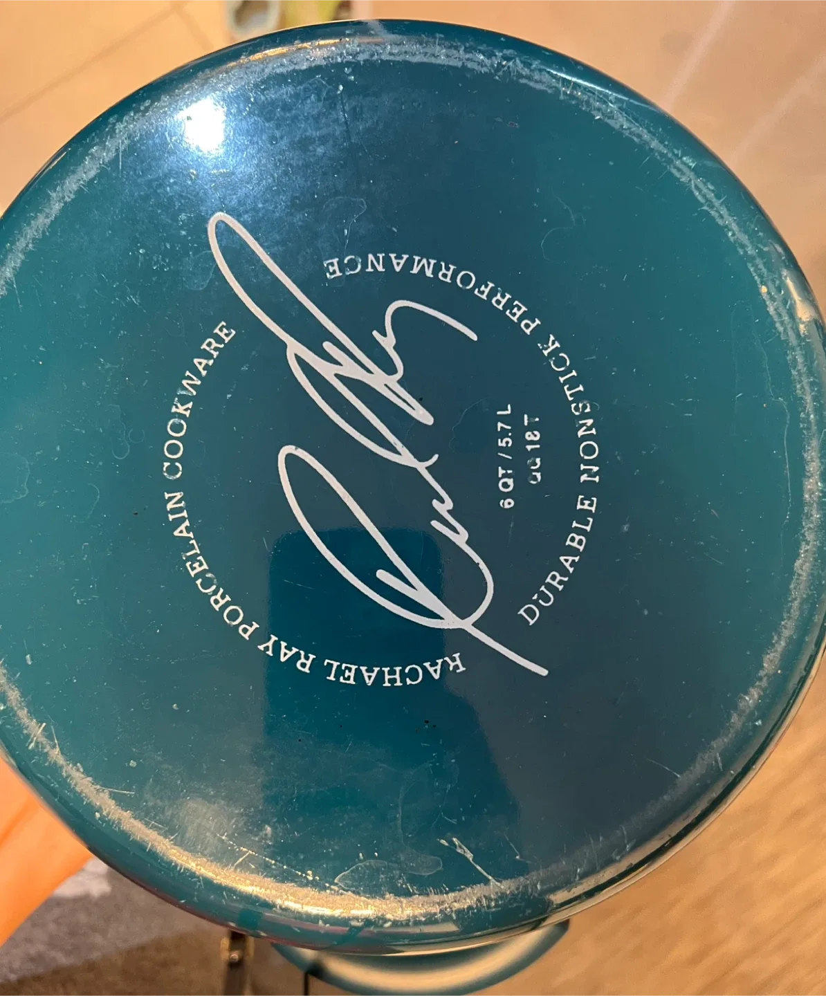 Rachael Ray 6 QT Porcelain Cookware Pot image indicator(3)