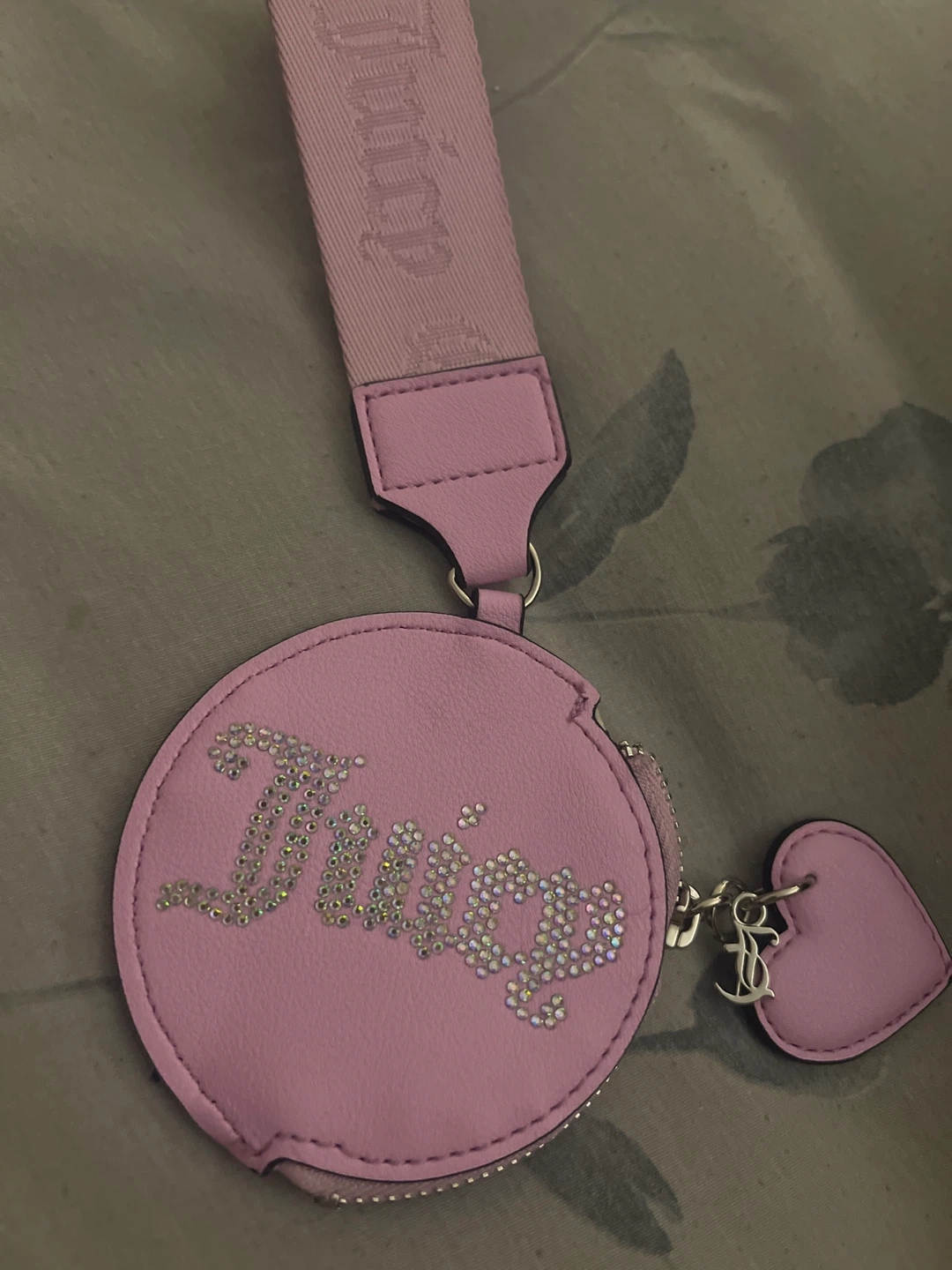 Juicy Couture Pink Coin Purse with Strap