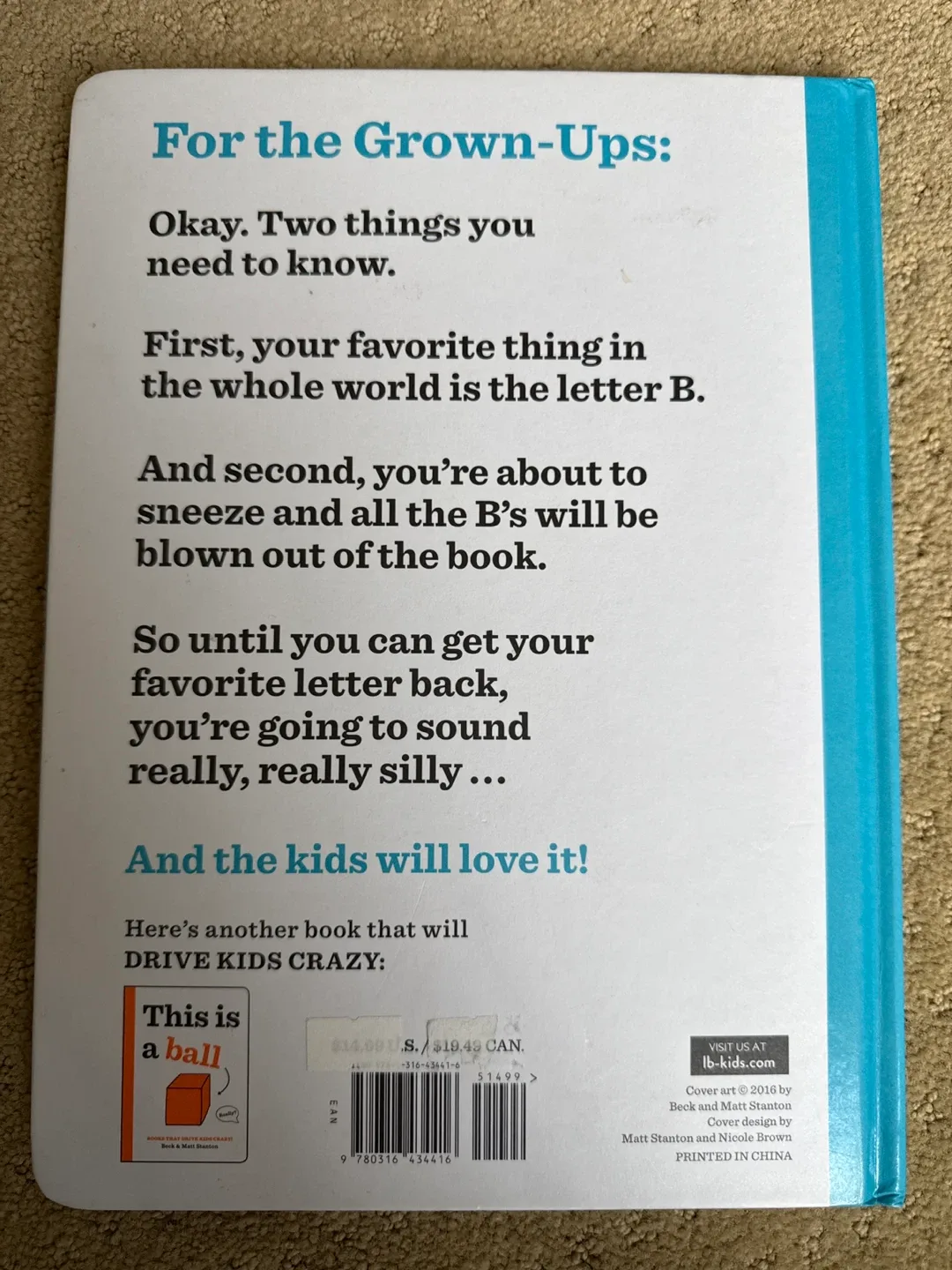 🥕LDid You Take the B from My Book? by Beck & Matt Stanton image indicator(2)