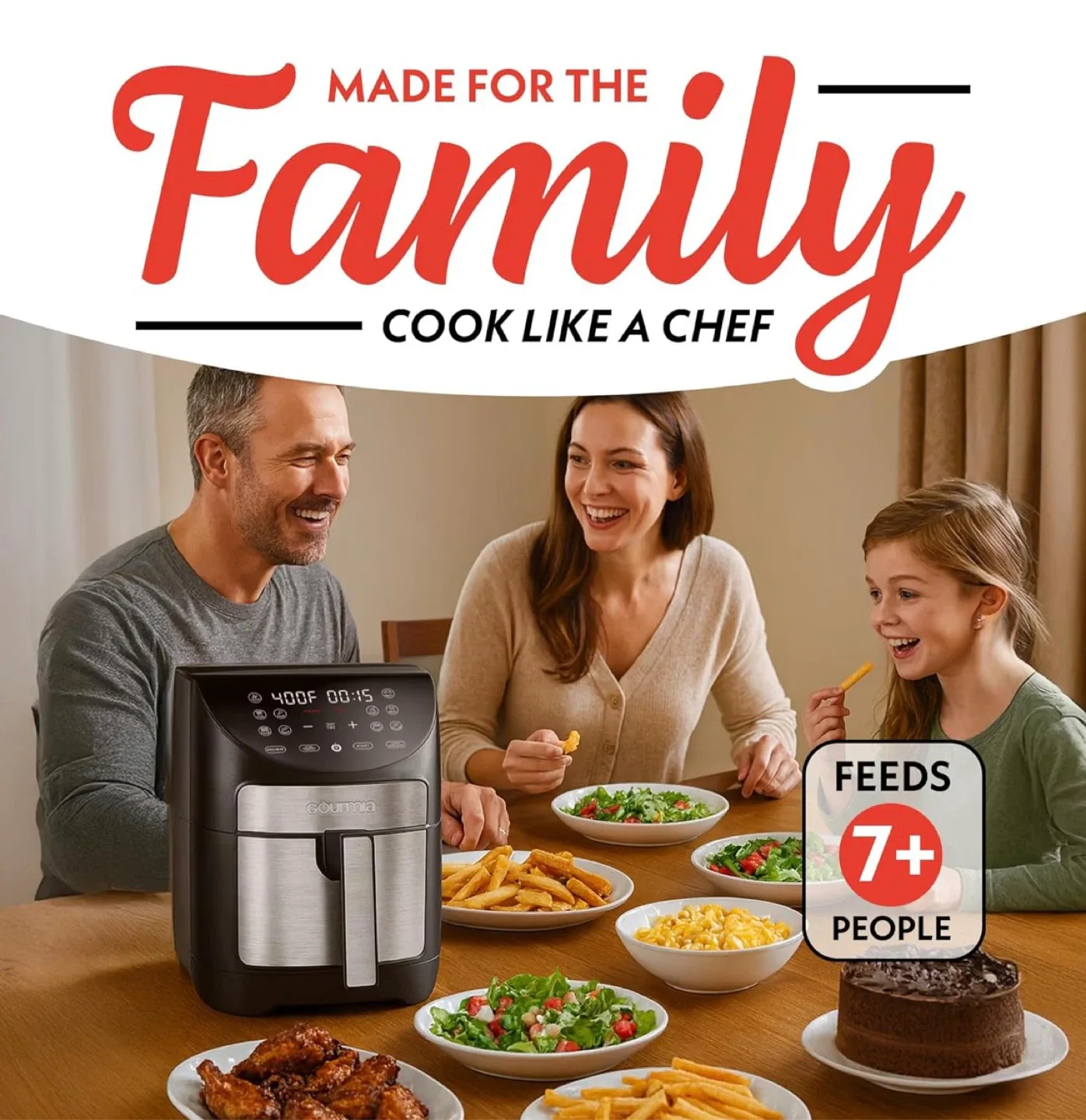 Gourmia 7-QT XL Air Fryer - 12 Presets image indicator(10)