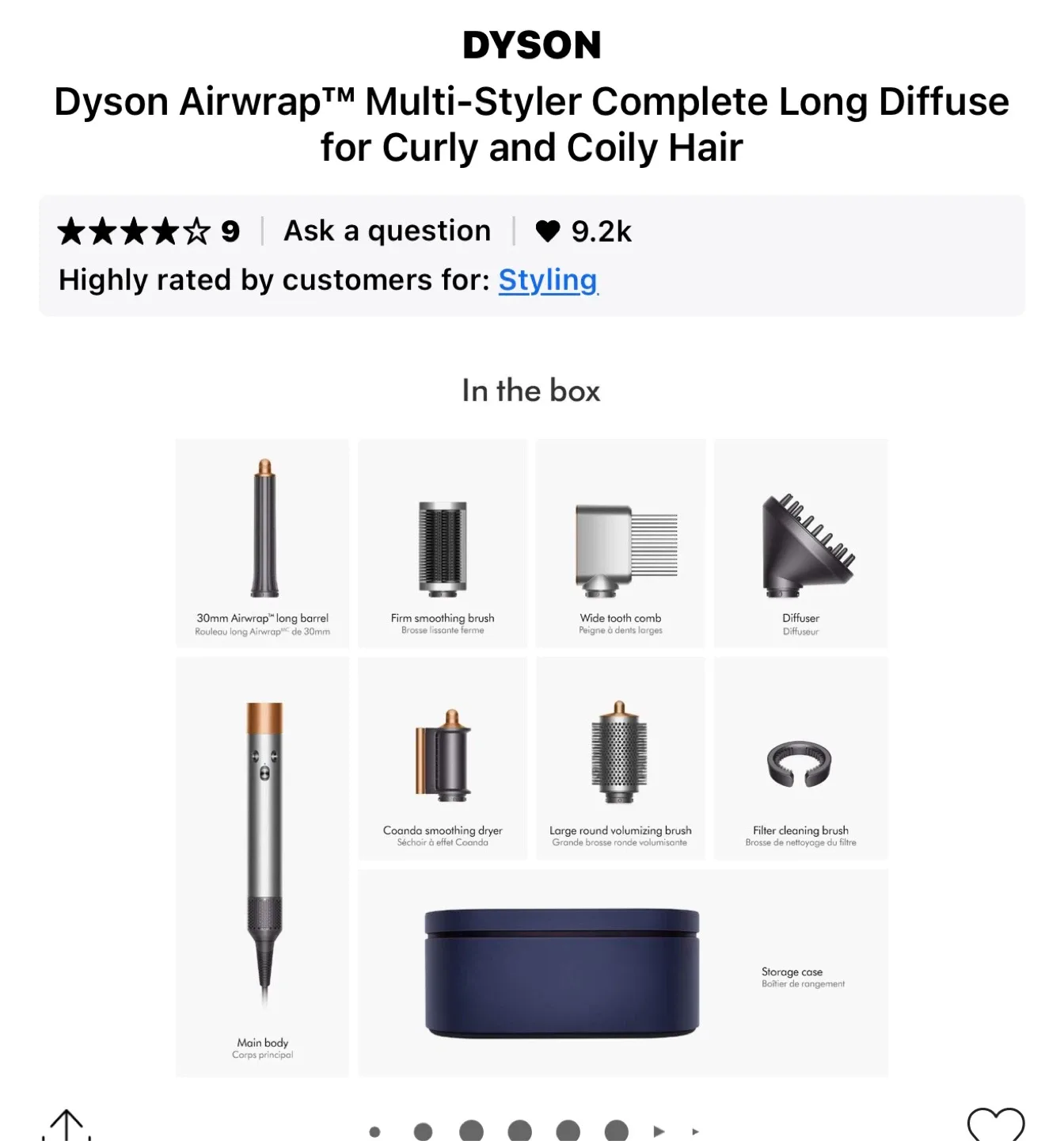 Dyson Airwrap Multi-Styler Complete Long Diffuse image indicator(2)