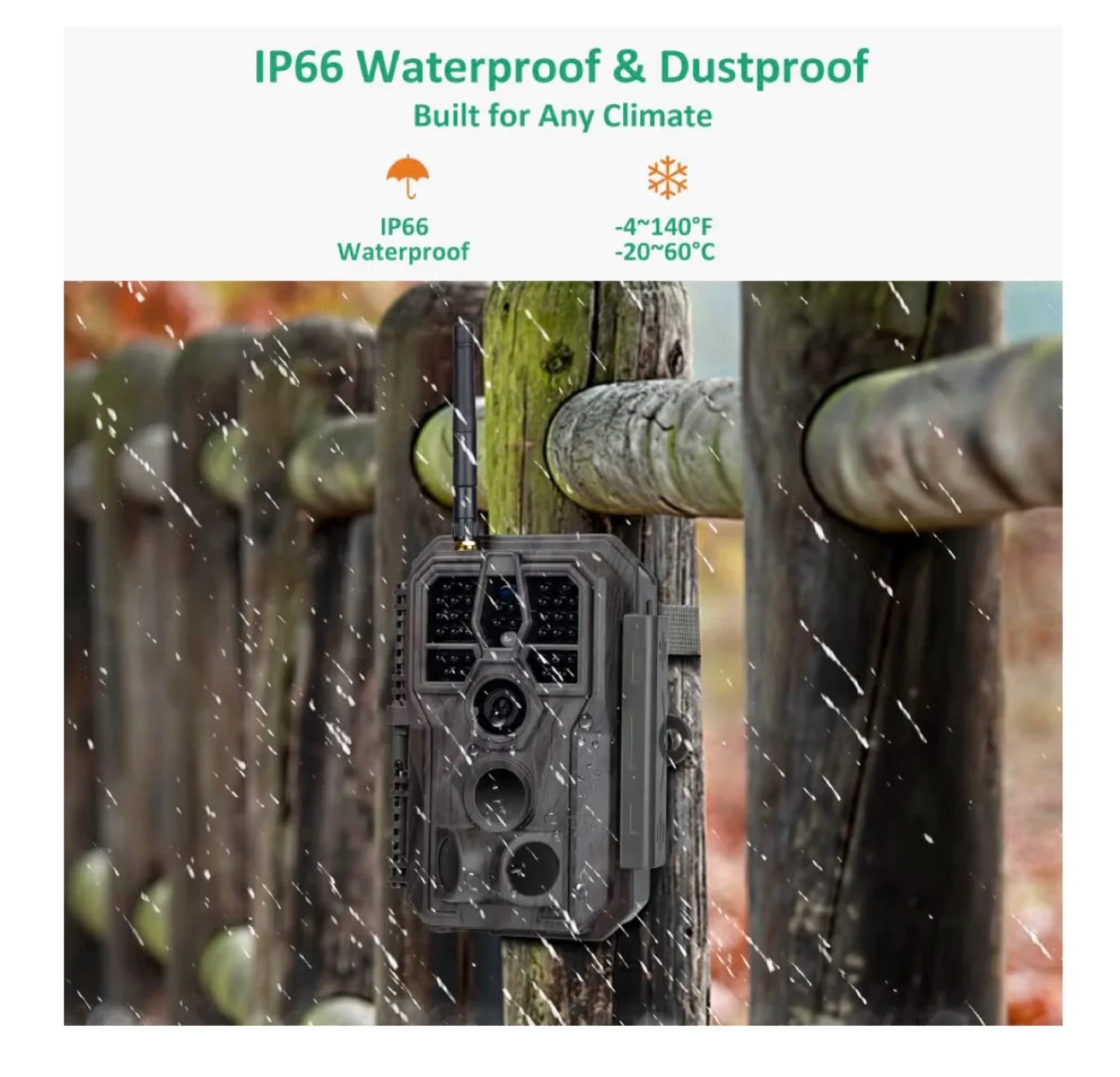 GardePro E8 WiFi Trail Camera - 64MP 1296p image indicator(7)