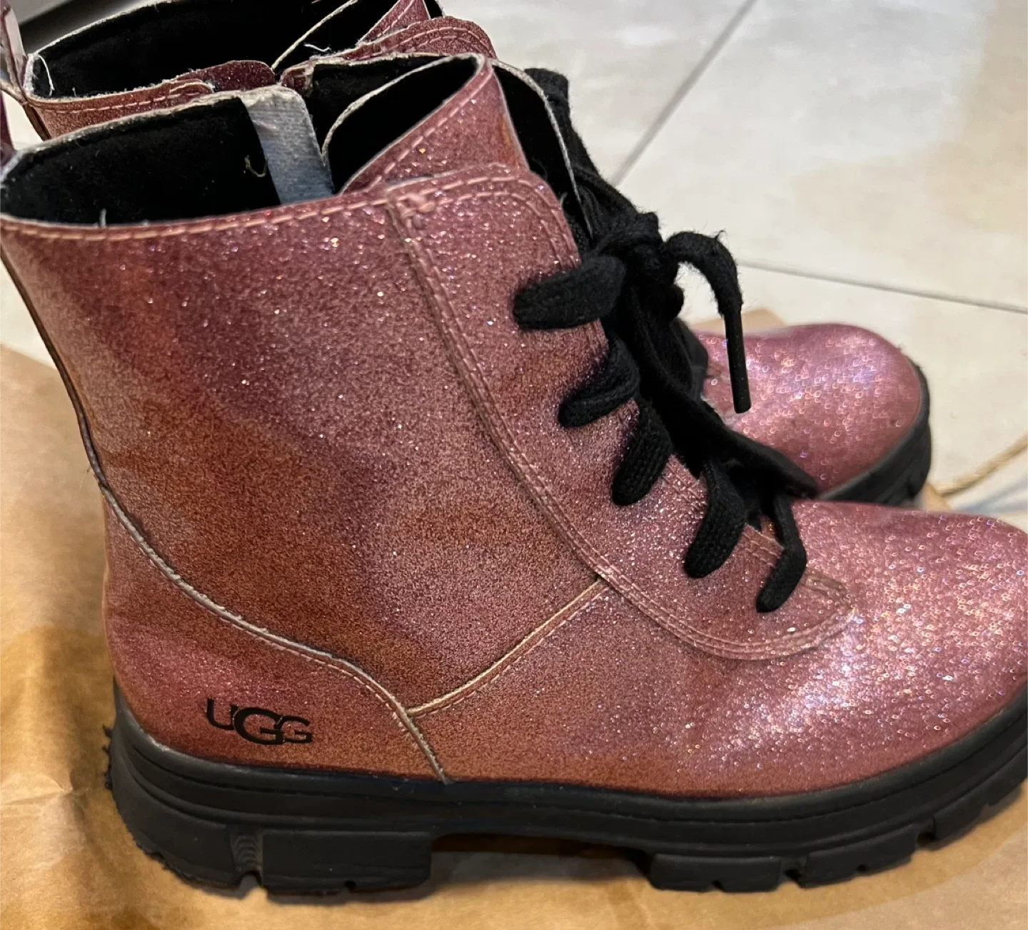 UGG Pink Glitter Boots image indicator(2)