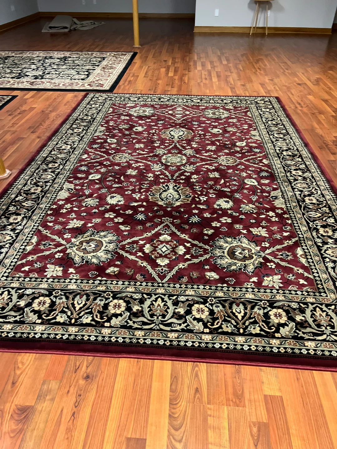 Red Patterned Area Rug