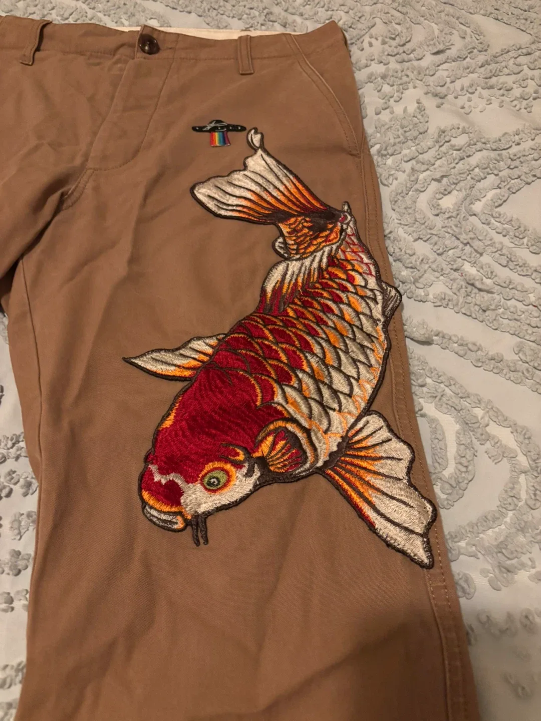 Gucci Koi Fish Cotton Pants image indicator(2)