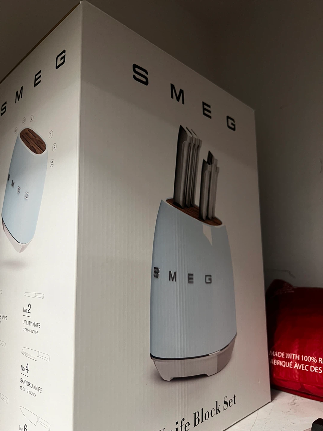 Smeg Knife Block Set - Brand New!