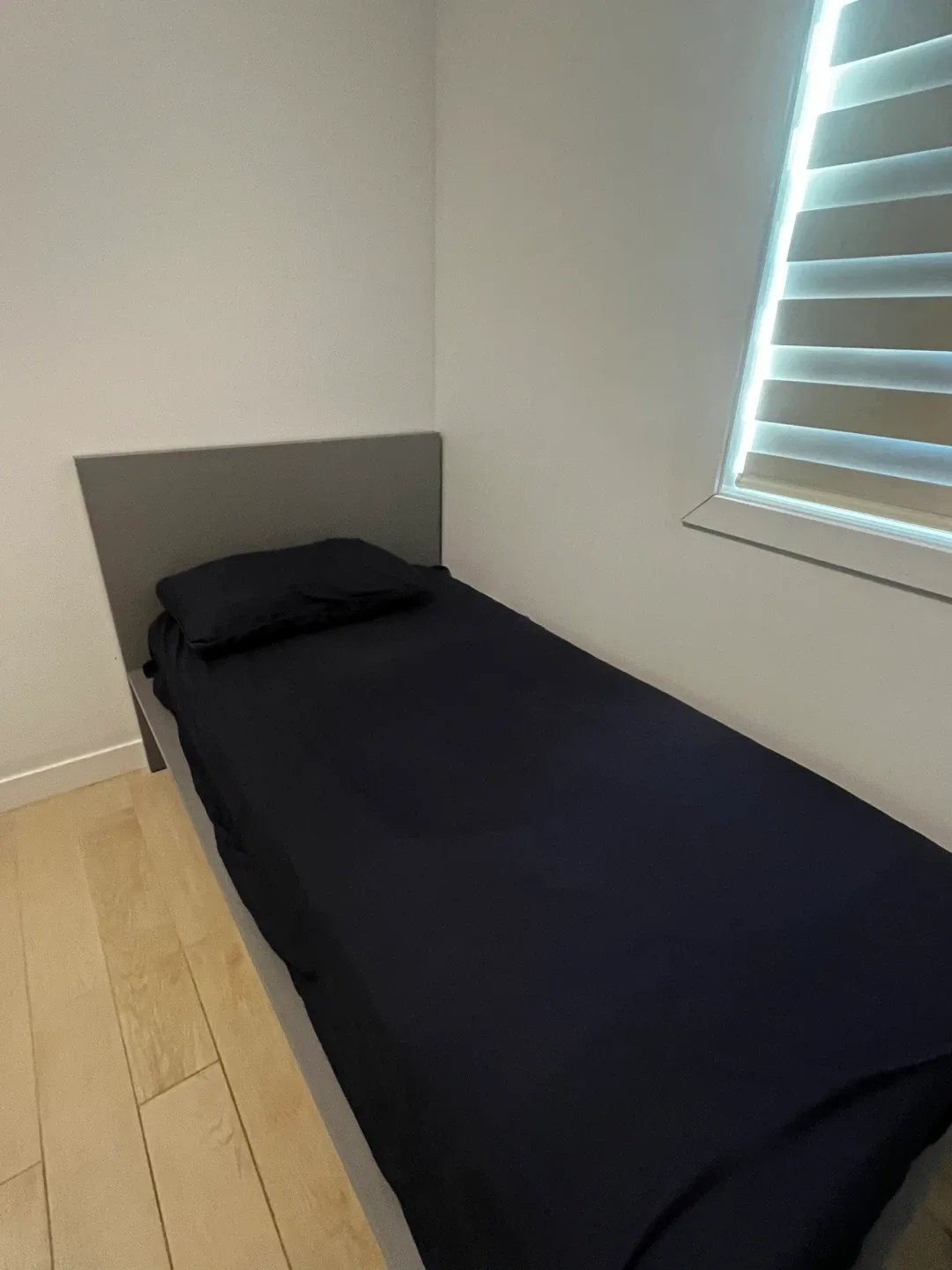 IKEA Malm Twin Bed Frame with mattress image indicator(2)