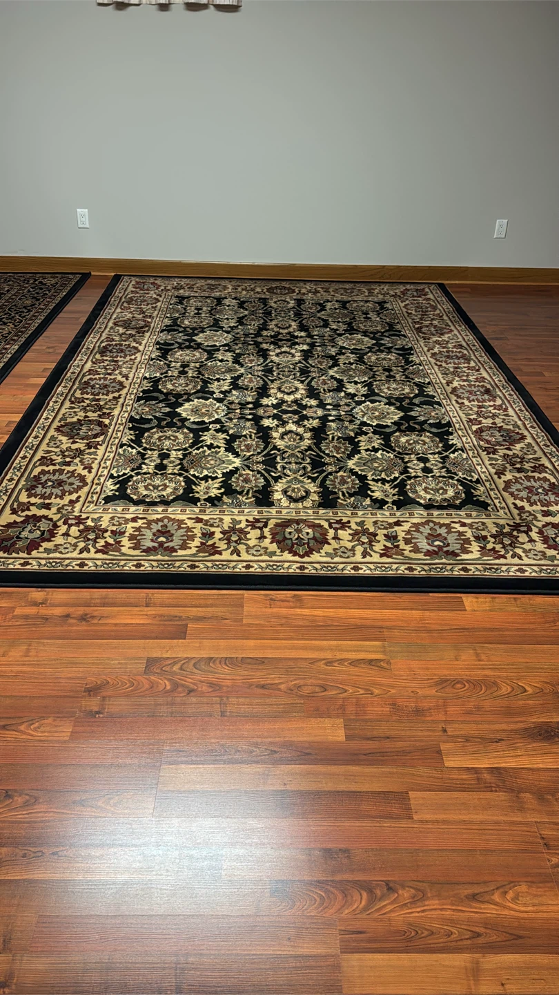 Area Rug - Black/Beige