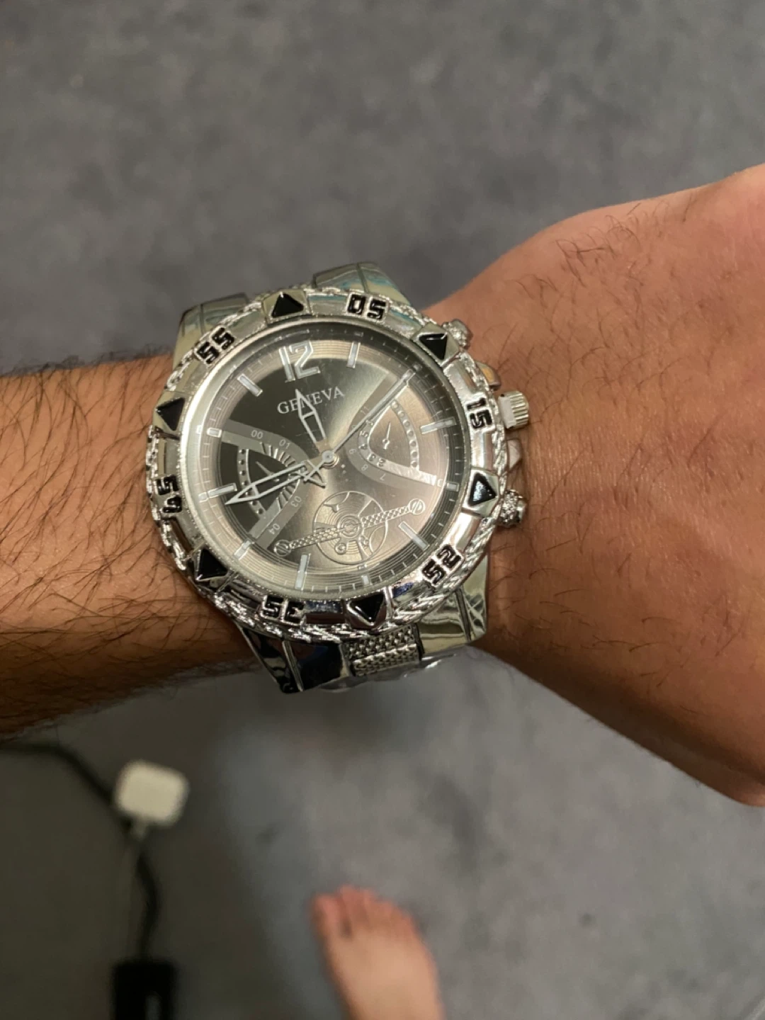 Geneva Silver Watch