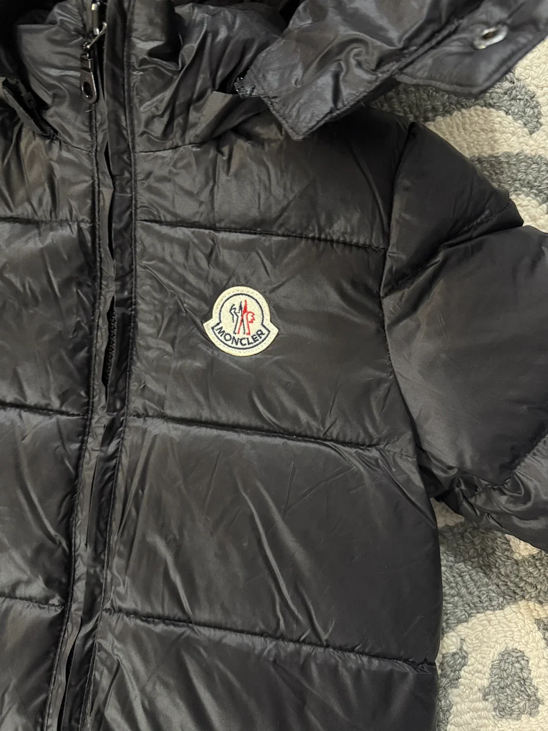 Moncler Black Padded Snowsuit Size 100 image indicator(2)