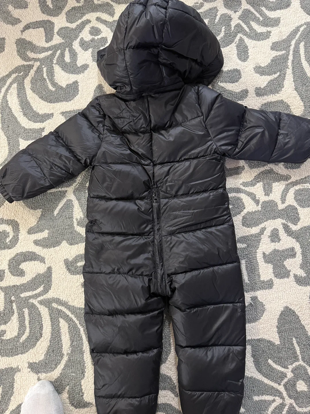 Moncler Black Padded Snowsuit Size 100 image indicator(7)