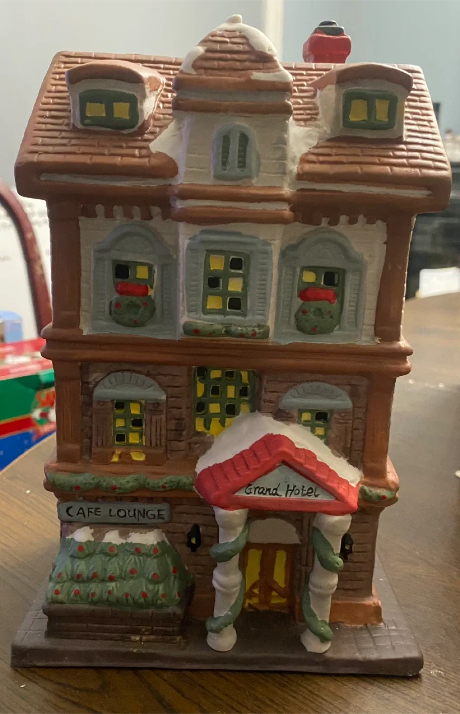 Santa's Trim Shoppe Porcelain Grand Hotel