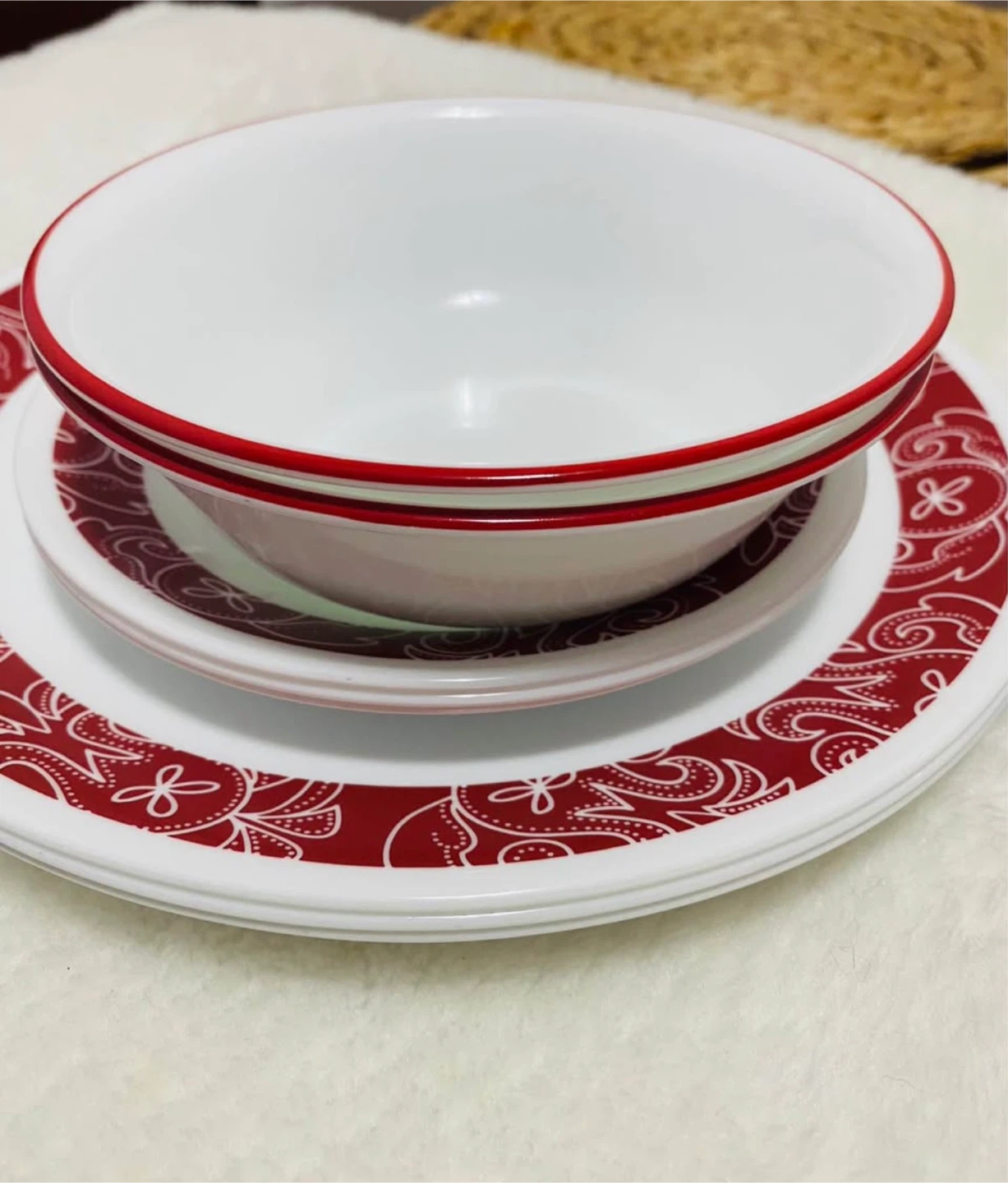 Corelle Bowl and Plate