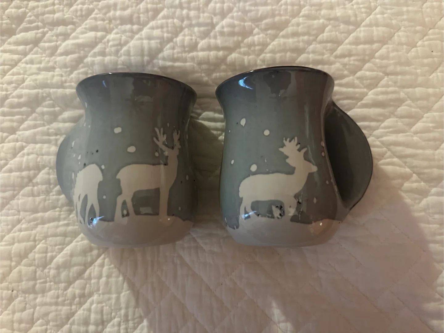 Tag Gray Deer Mugs - Set of 2