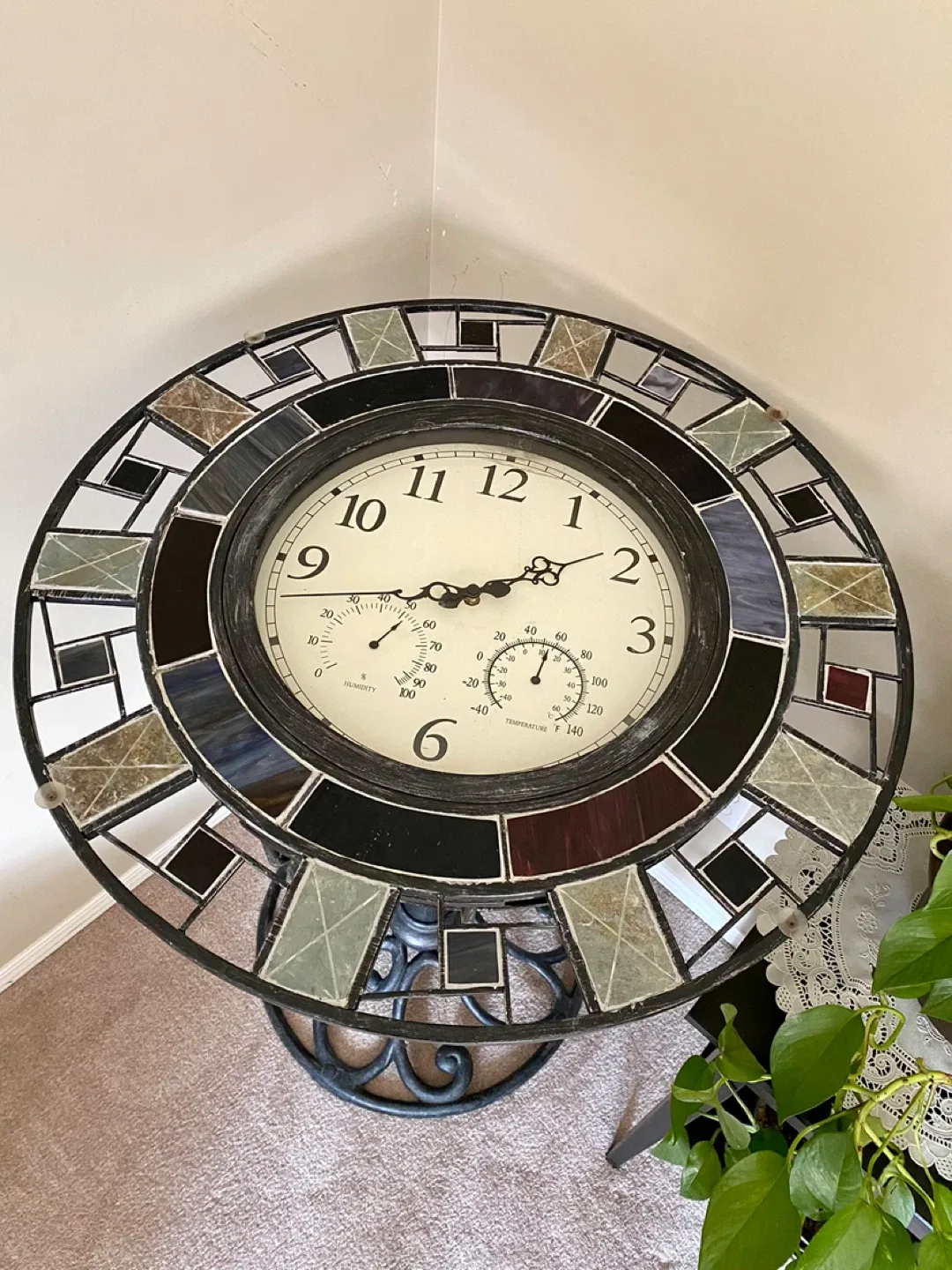 🥕 Mosaic Clock Accent Table image indicator(2)
