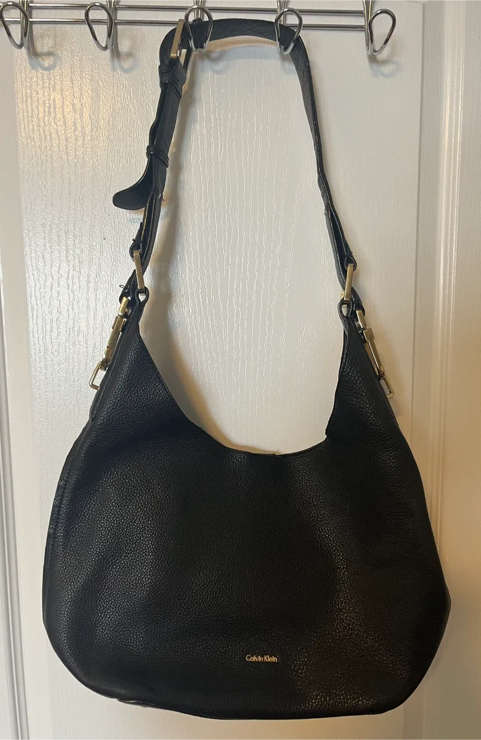 Calvin Klein Black Leather Bag thumbnail