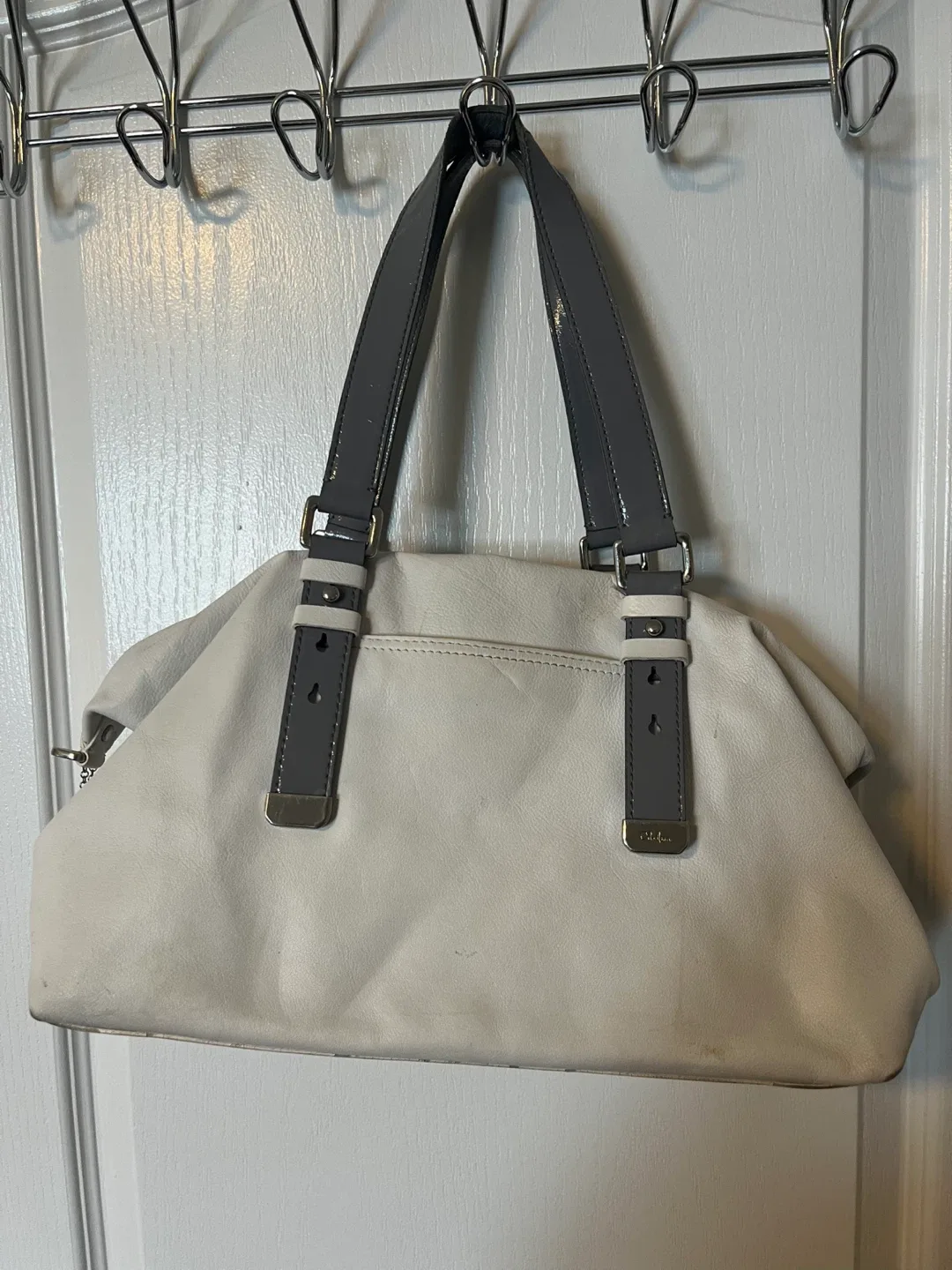 Cole Haan White Leather Handbag image indicator(2)