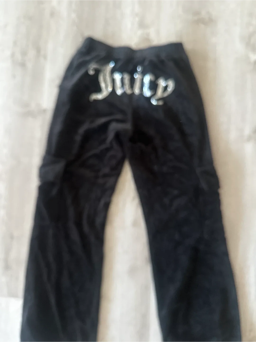 Juicy Couture Black Velour Pants - Size XS