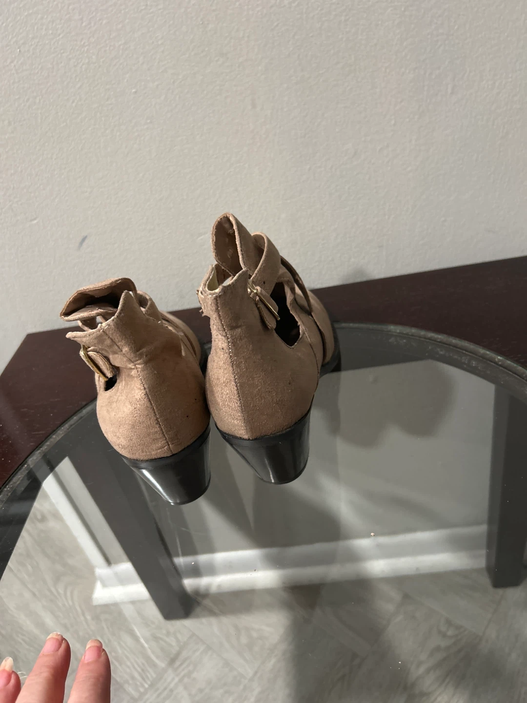Brand New Soda beige open sides bootie - photo 3