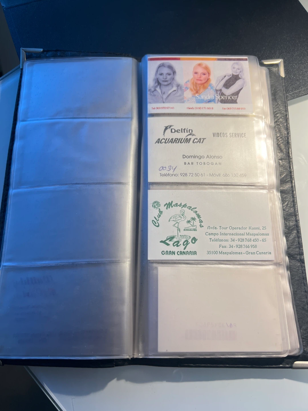 Buxton Black Genuine Leather Business Card Holder