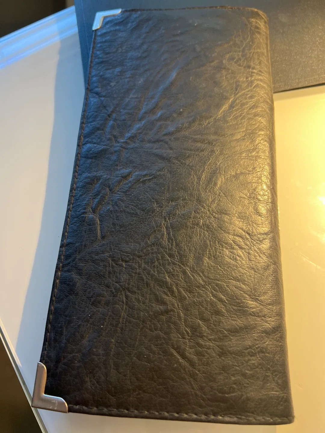 Buxton Black Genuine Leather Business Card Holder image indicator(3)