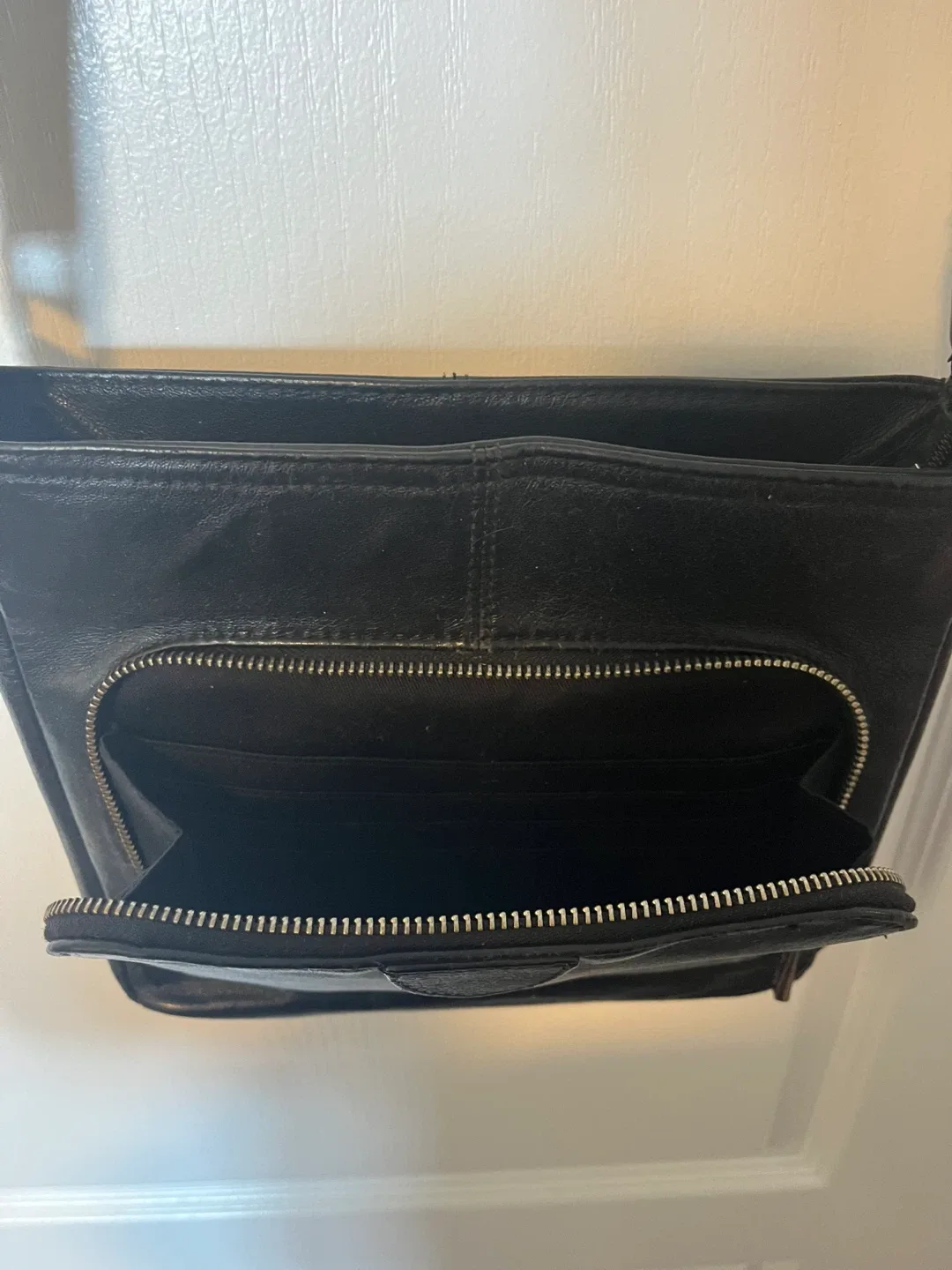 Black Leather Crossbody Bag thumbnail