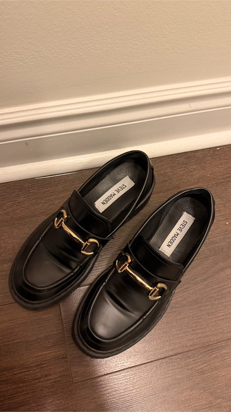 Black Platform Loafers - photo 3