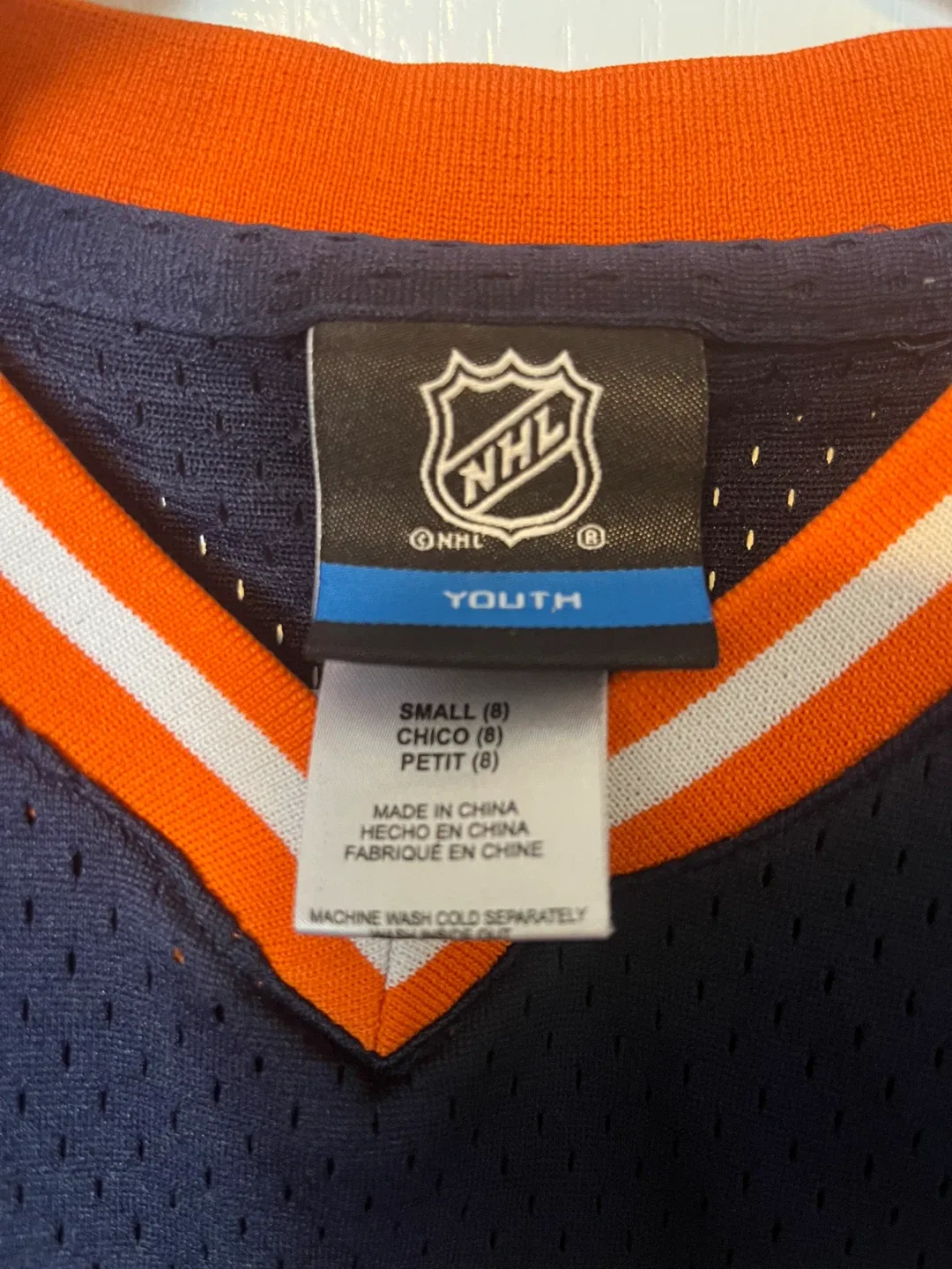 NHL Oilers Youth Jersey - Size Small (8) image indicator(2)
