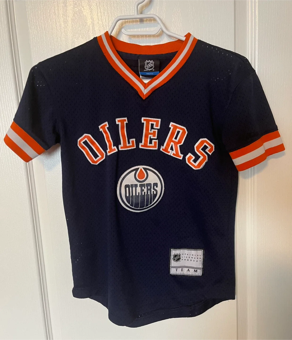 NHL Oilers Youth Jersey - Size Small (8) thumbnail