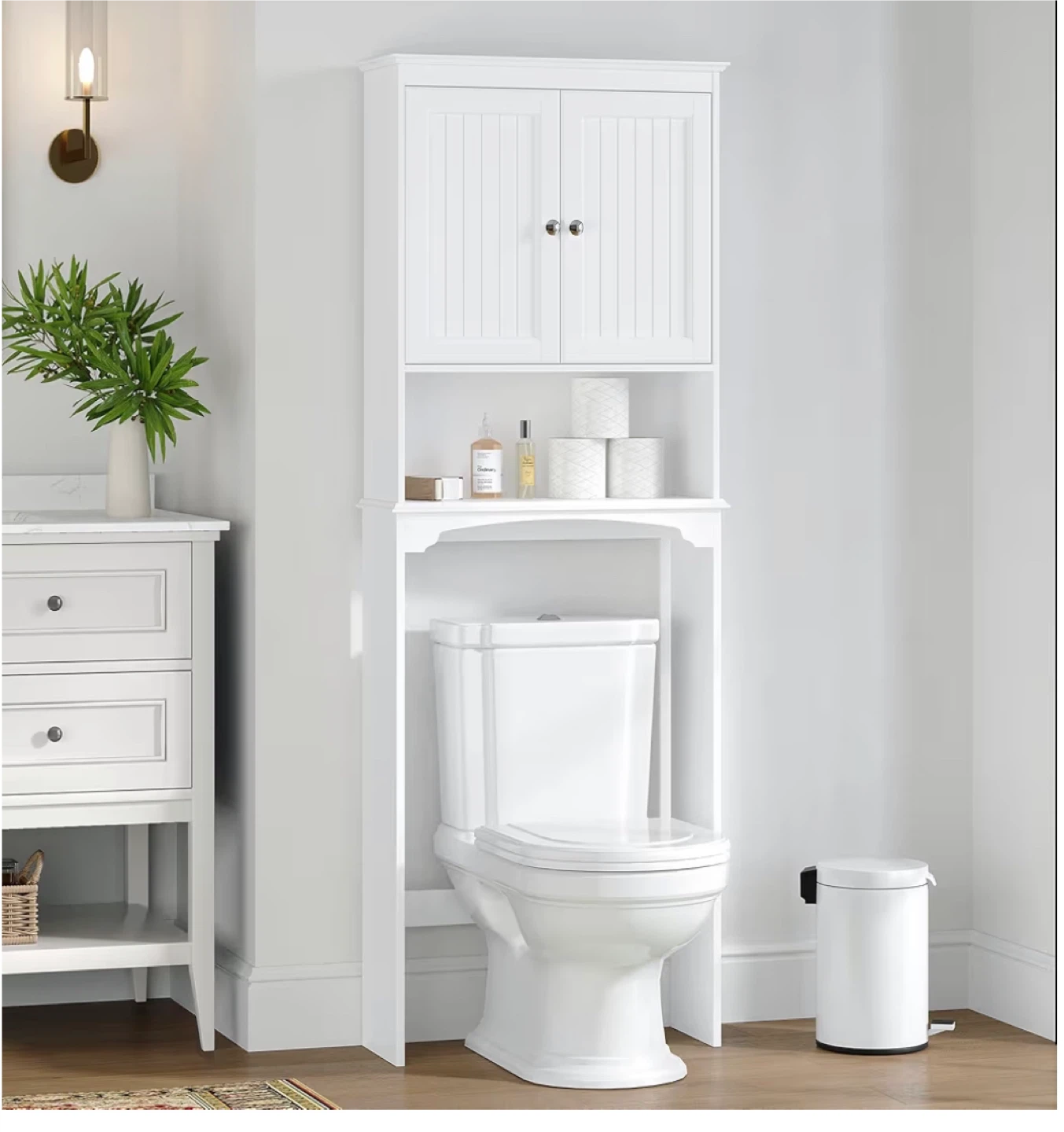 White Over-the-Toilet Bathroom Cabinet - New! - photo 2