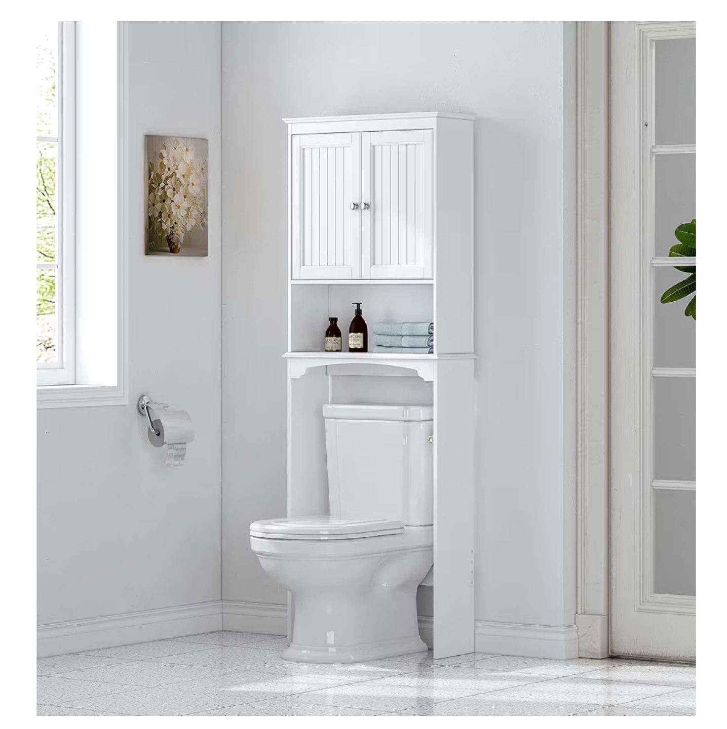 White Over-the-Toilet Bathroom Cabinet - New! - photo 4