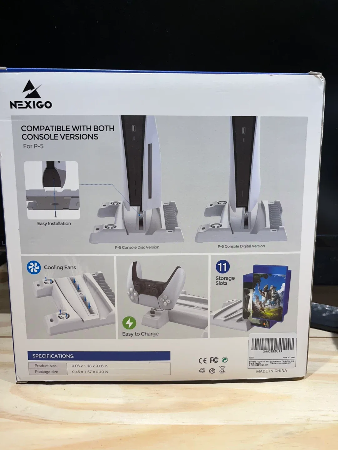 NEXIGO Multifunctional Cooling Stand for PS5 image indicator(2)