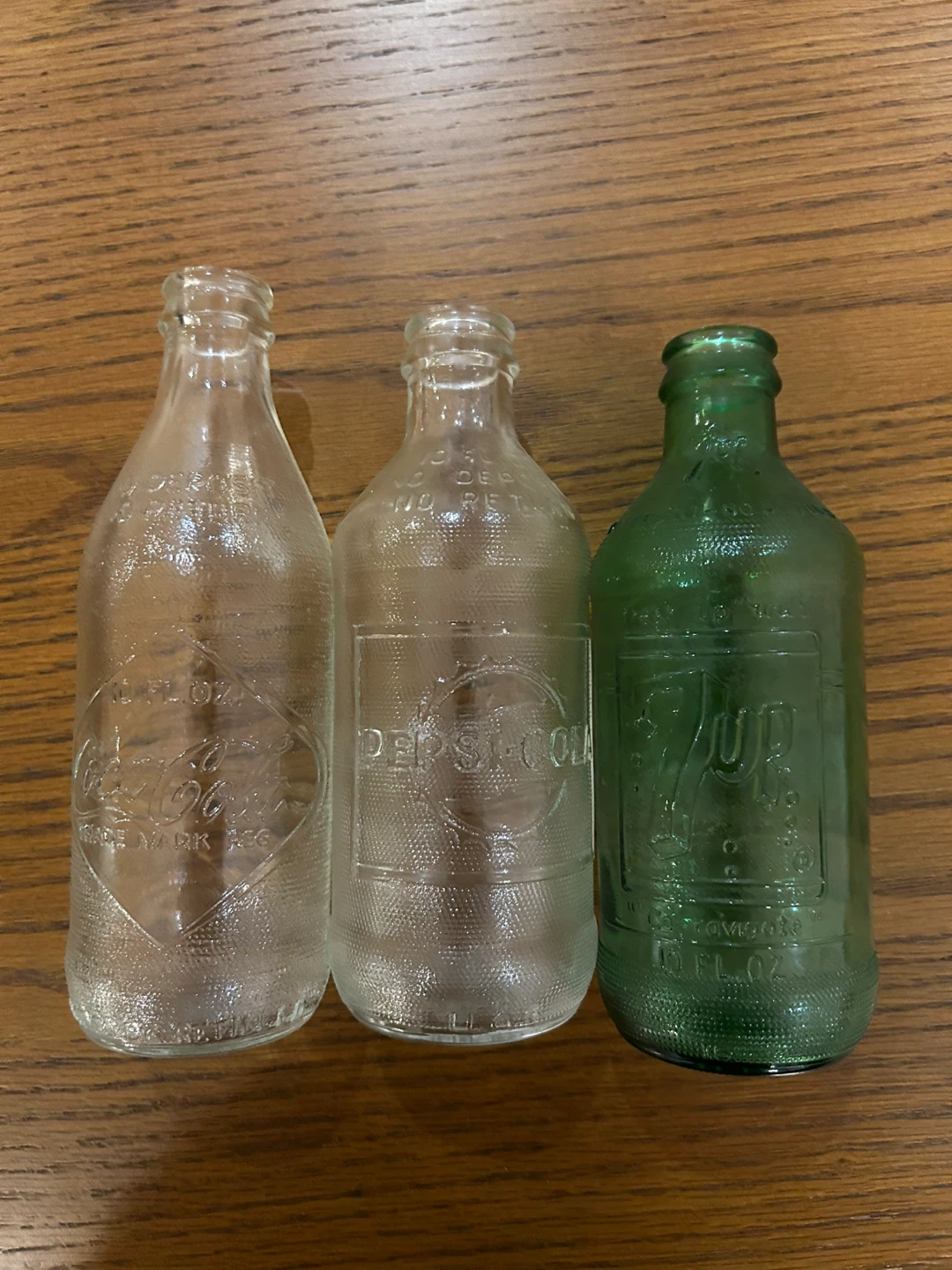 Vintage pop bottles