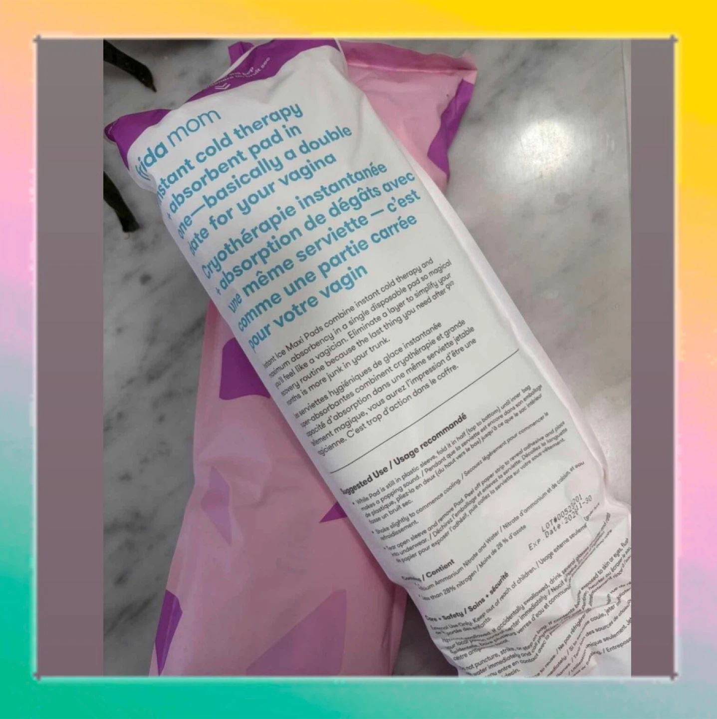 Frida Mom Instant Ice Maxi Pads - 6 packettes