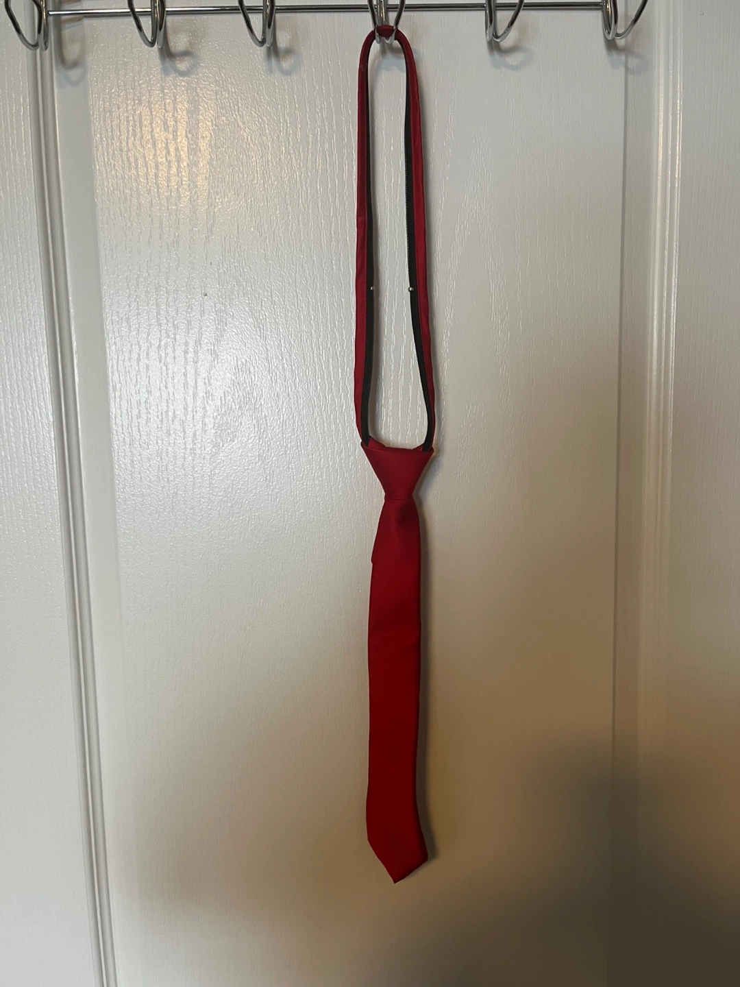 Tommy Hilfiger Red Zipper Tie