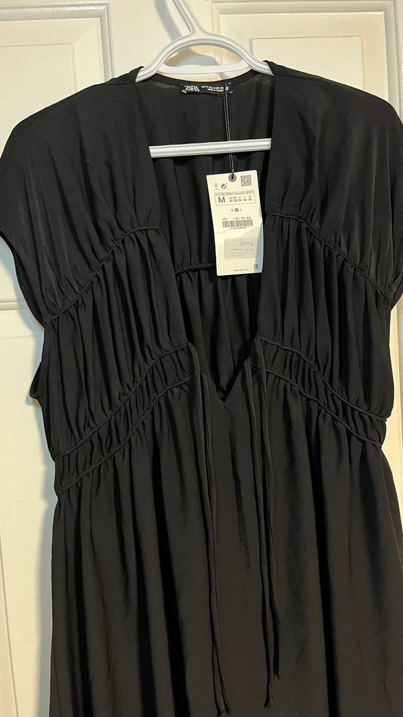 Zara Black Dress - Size M - New with Tags - photo 2