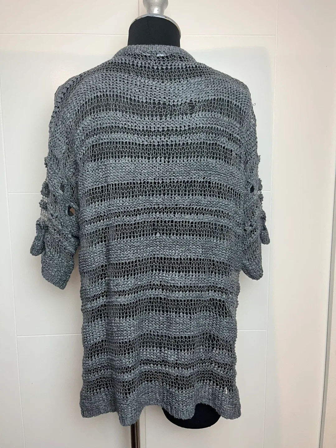 Bellissima Fashions Grey Knit Top L/XL image indicator(3)