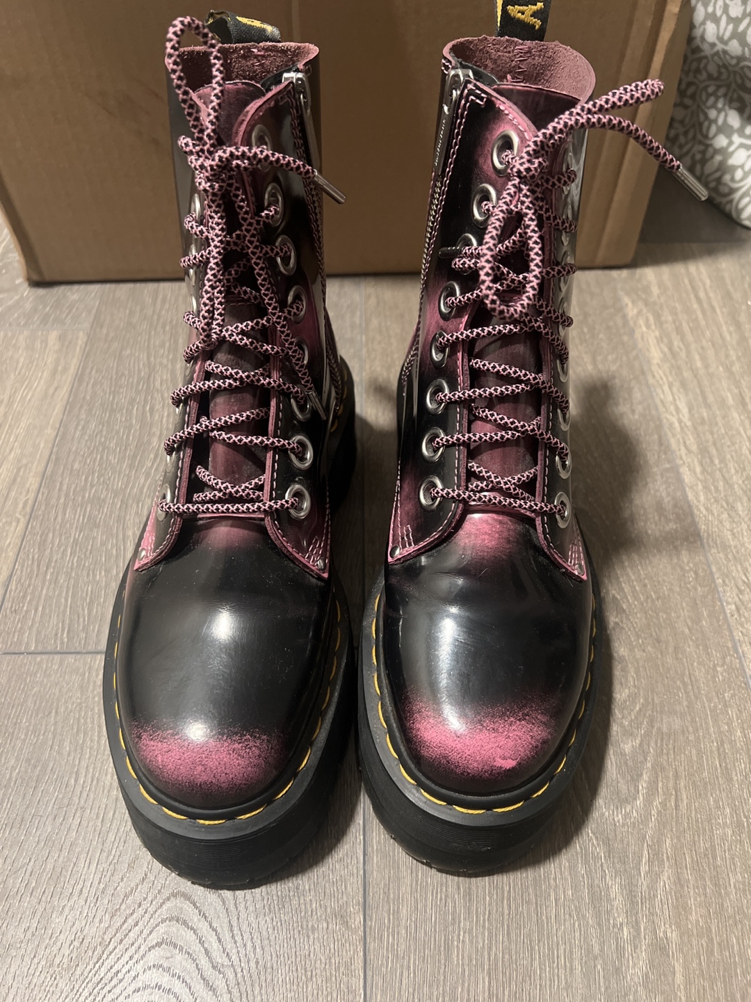 Dr. Martens Jadon Max Boot - Fondant Pink, Size US 8 - photo 3