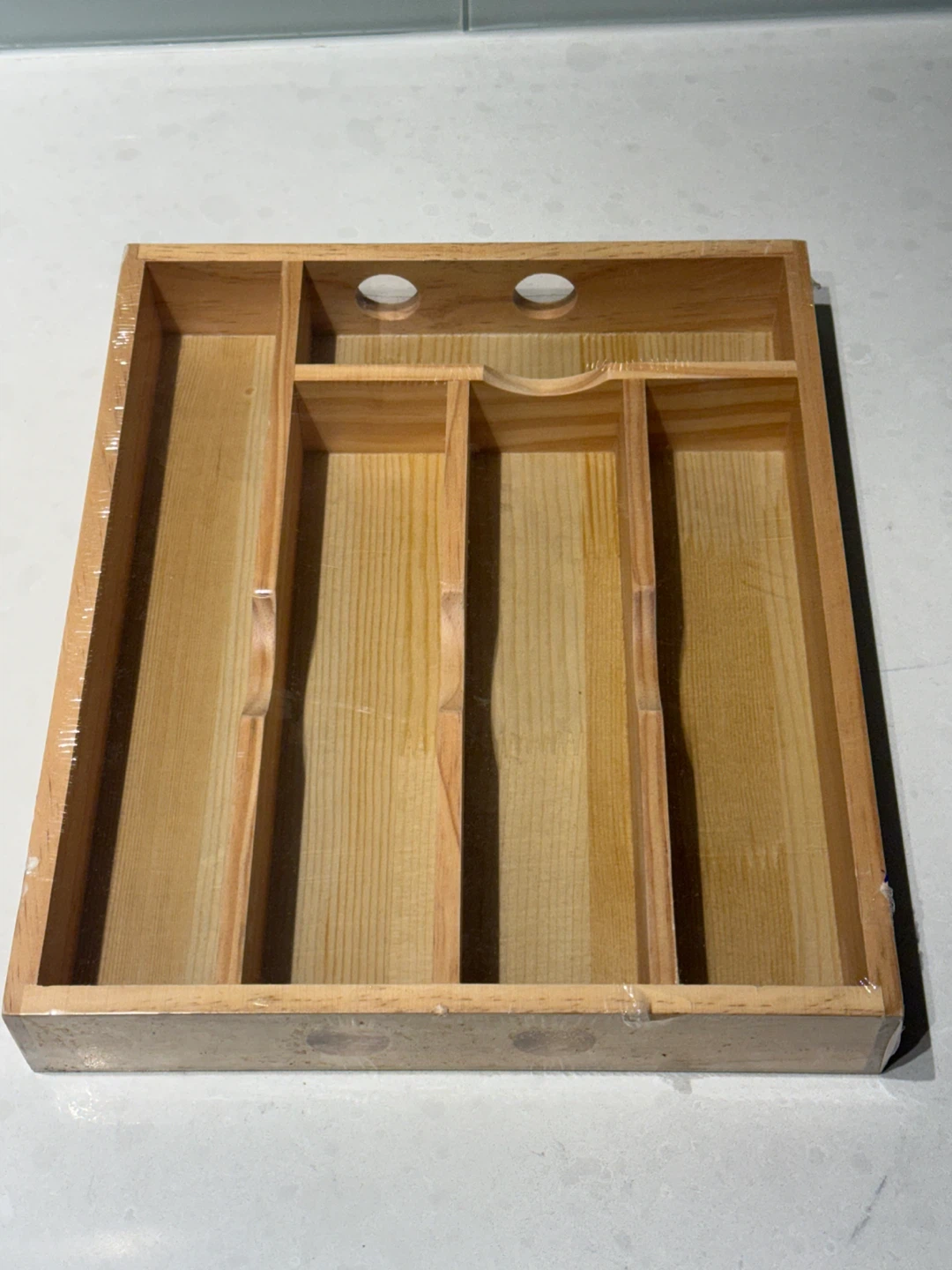 Bamboo Cutlery Organizer