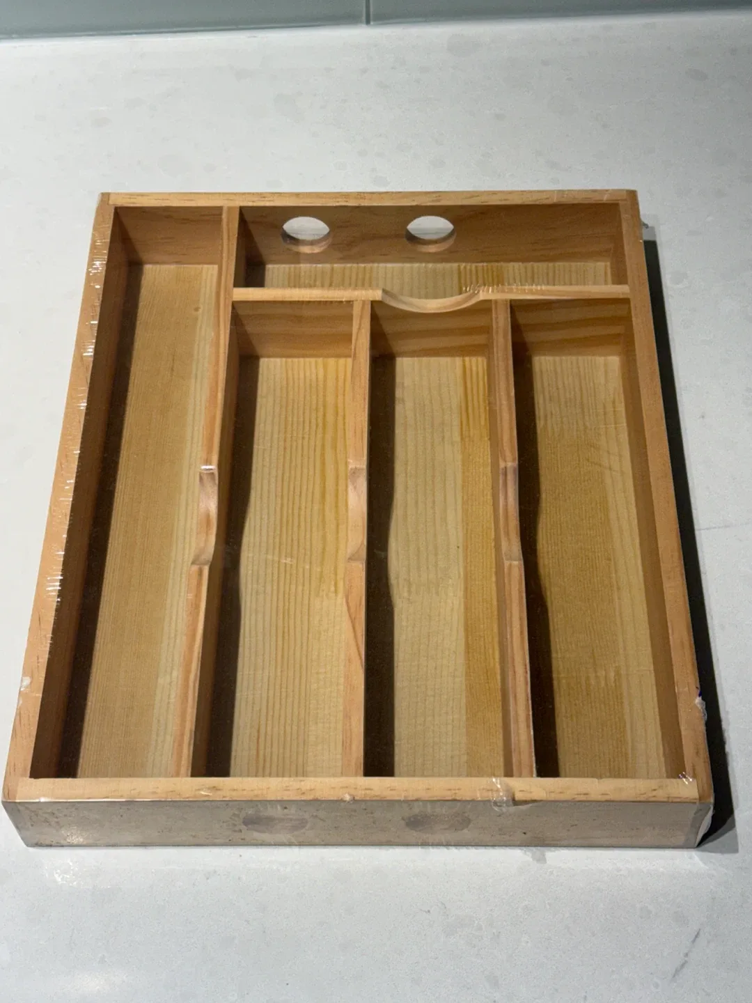 Bamboo Cutlery Organizer